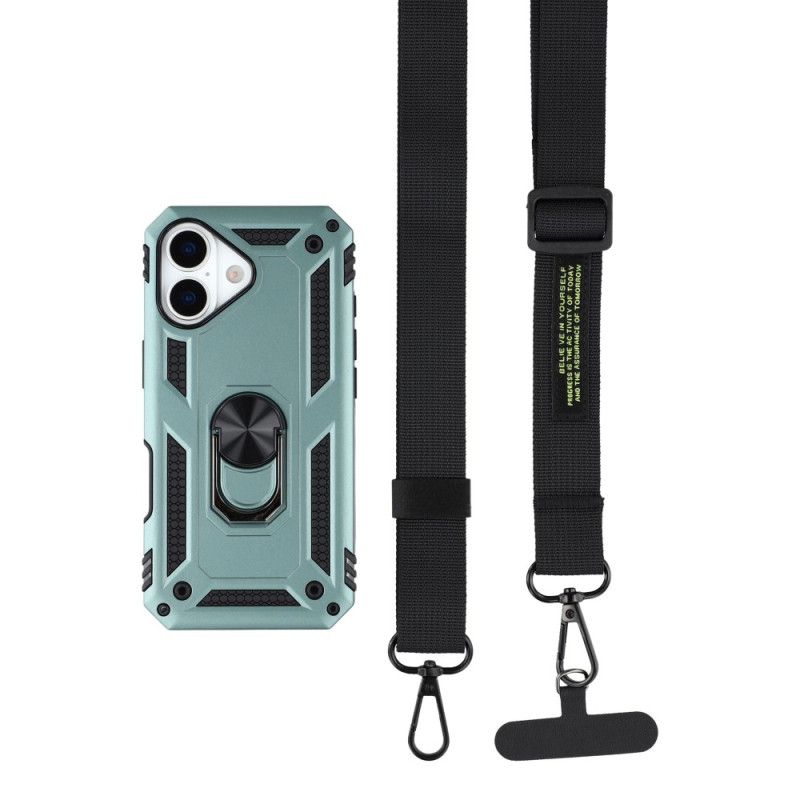 Cover iPhone 17 Militær Beskyttelse Med Skulderrem
