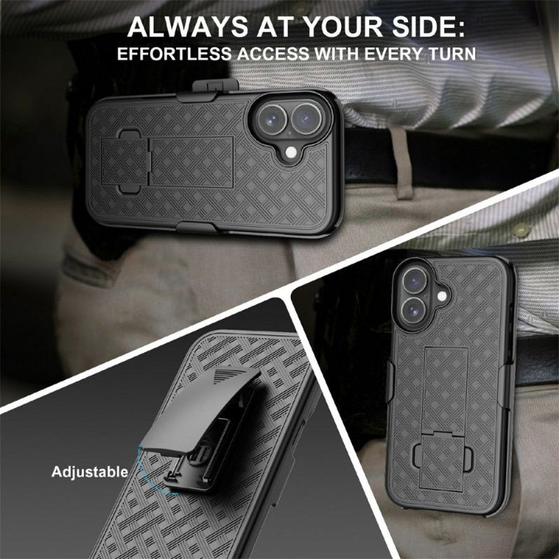 Cover iPhone 17 Telefon Etui Glidefunktion Med Støtteben Og Klips