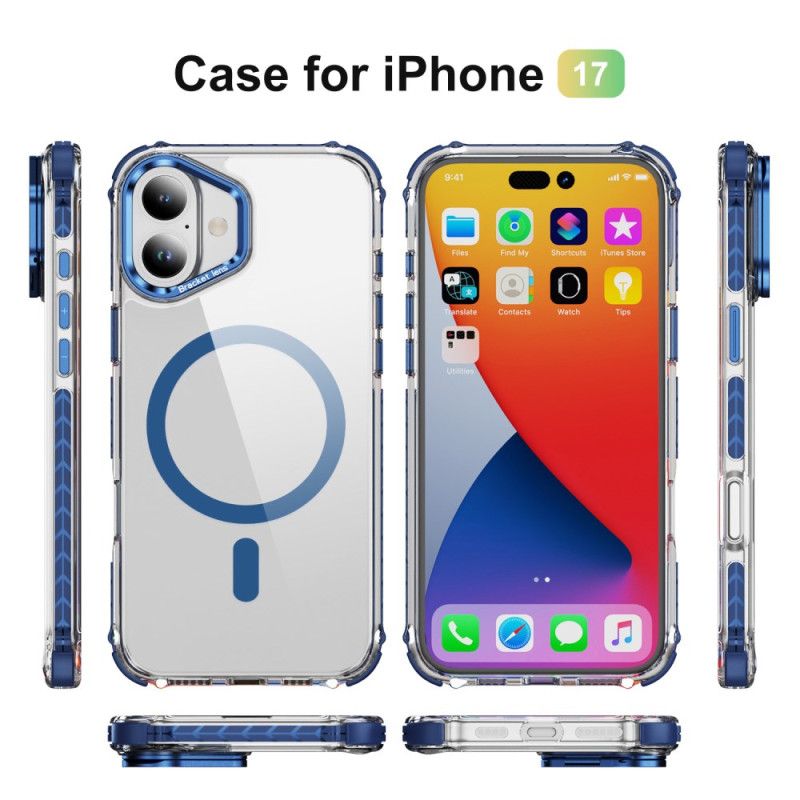 Cover iPhone 17 Telefon Etui Magsafe-kompatibel Støtte Og Linsebeskyttelse