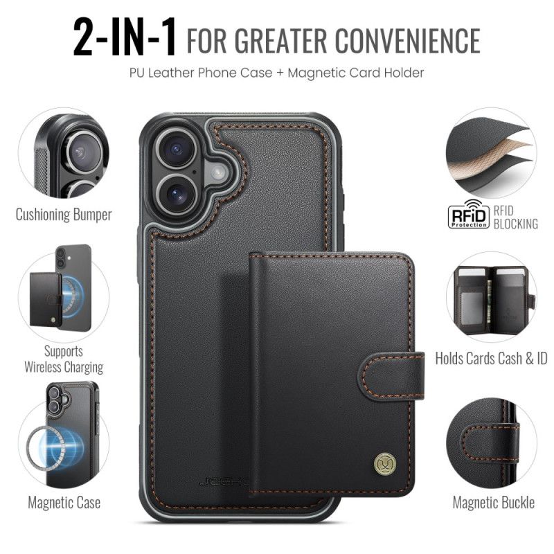 Cover Til iPhone 17 Aftagelig Magsafe Rfid-kortholder
