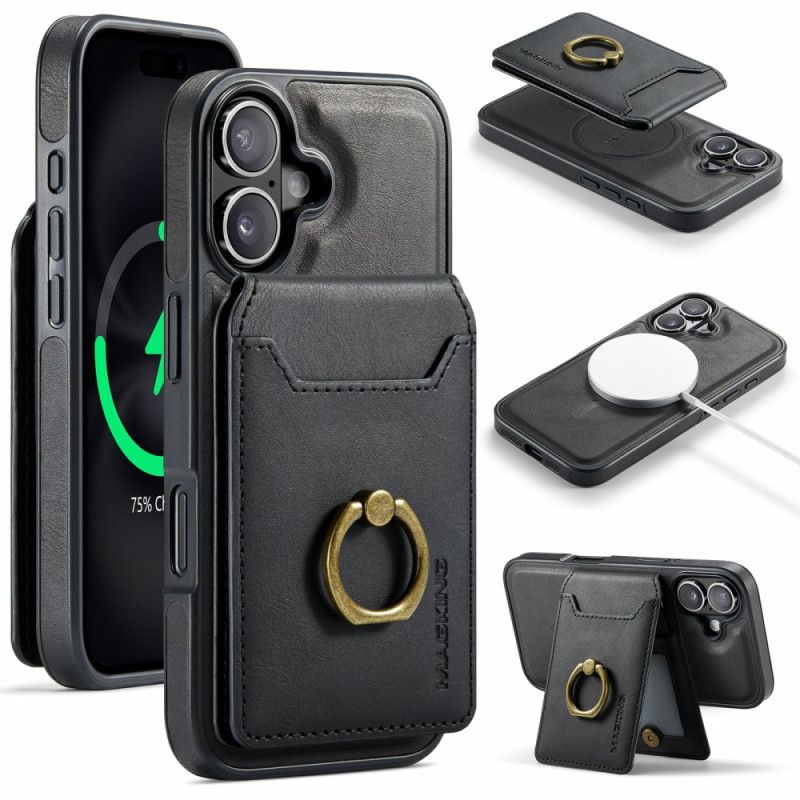 Cover Til iPhone 17 Magsafe Med Rfid-kortholder Og Integreret Stativ