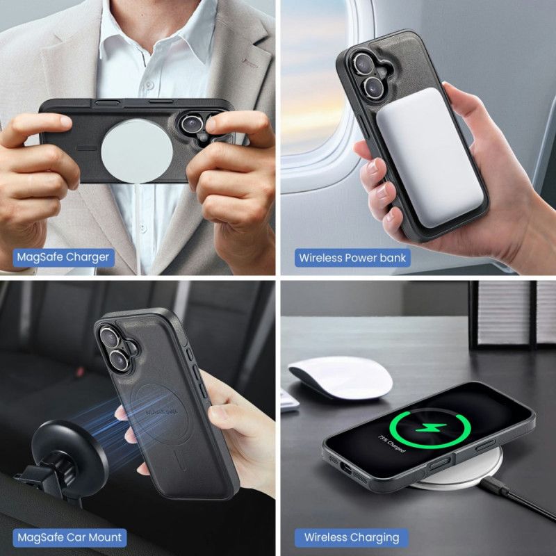 Cover Til iPhone 17 Magsafe Med Rfid-kortholder Og Integreret Stativ