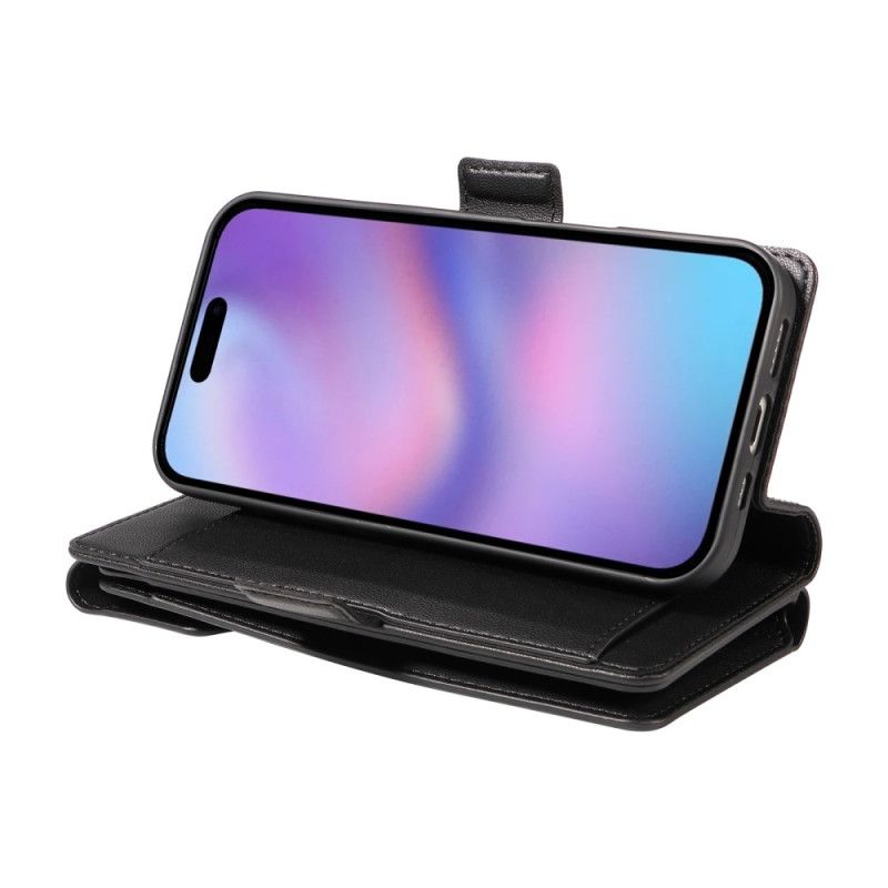 Flip Cover iPhone 17 Flere Kortrum Og Håndledsrem