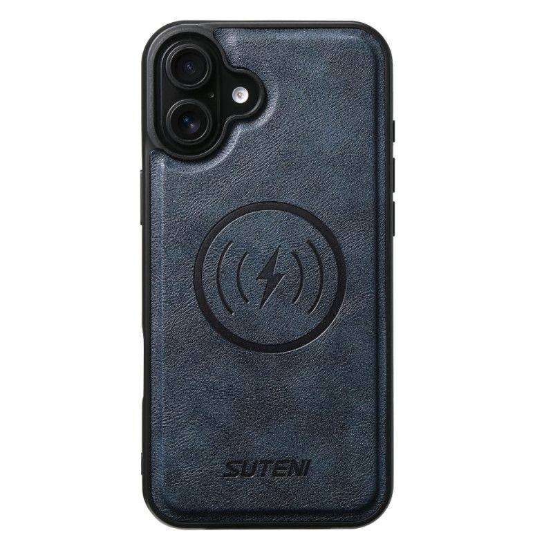 Flip Cover iPhone 17 Magsafe Tofarvet Tekstureret Læder