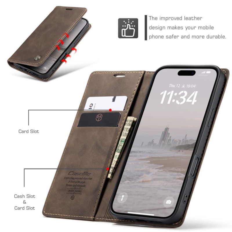 Flip Cover iPhone 17 Rfid-beskyttelse Caseme