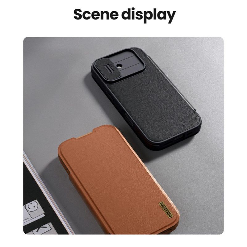 Læder Cover iPhone 17 Qin Pro-serien Nillkin