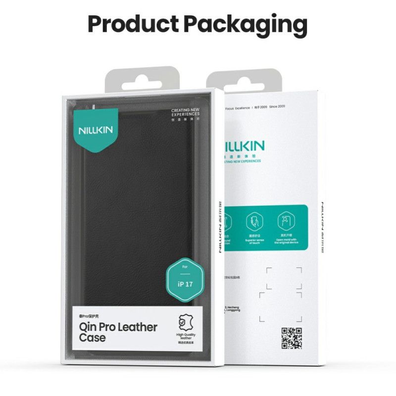 Læder Cover iPhone 17 Qin Pro-serien Nillkin