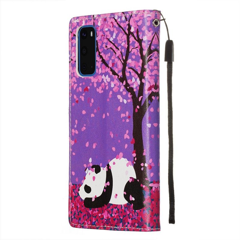 Flip Cover Samsung Galaxy S20 Mobilcover Kinesisk Træpanda
