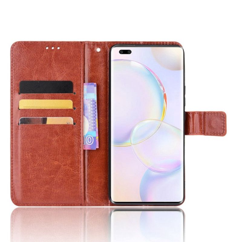 Læder Cover Huawei Nova 9 Pro / Honor 50 Pro Telefon Etui Prangende Imiteret Læder