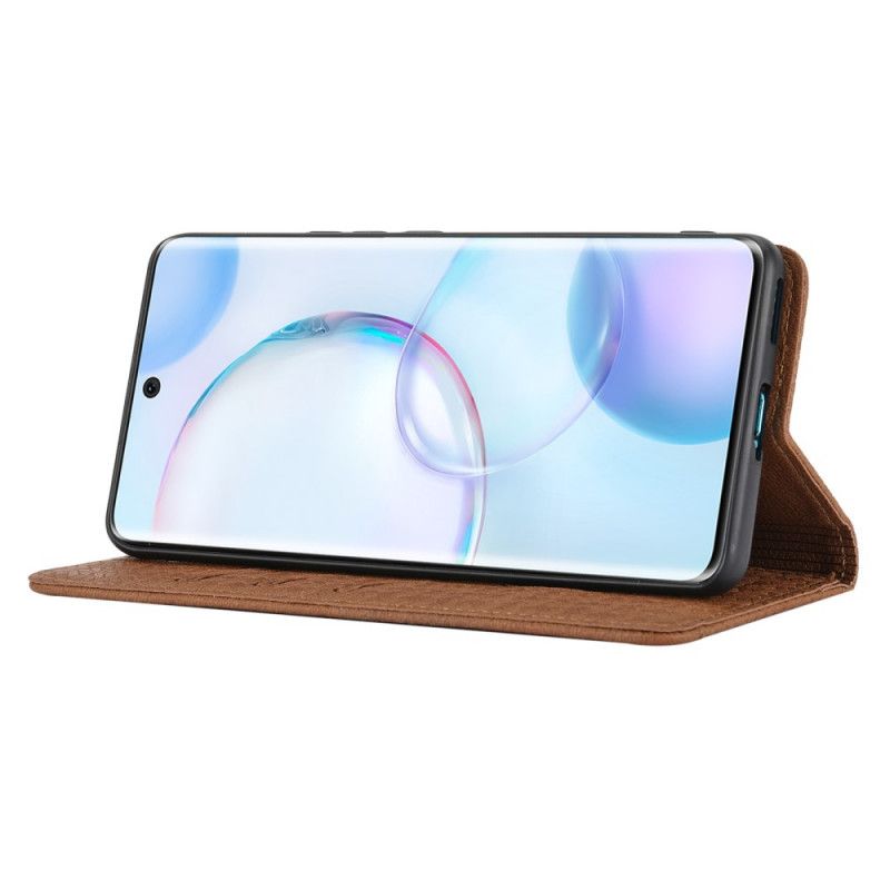 Læder Cover Huawei Nova 9 Pro / Honor 50 Pro Telefon Etui Stil Vævet Læderrem
