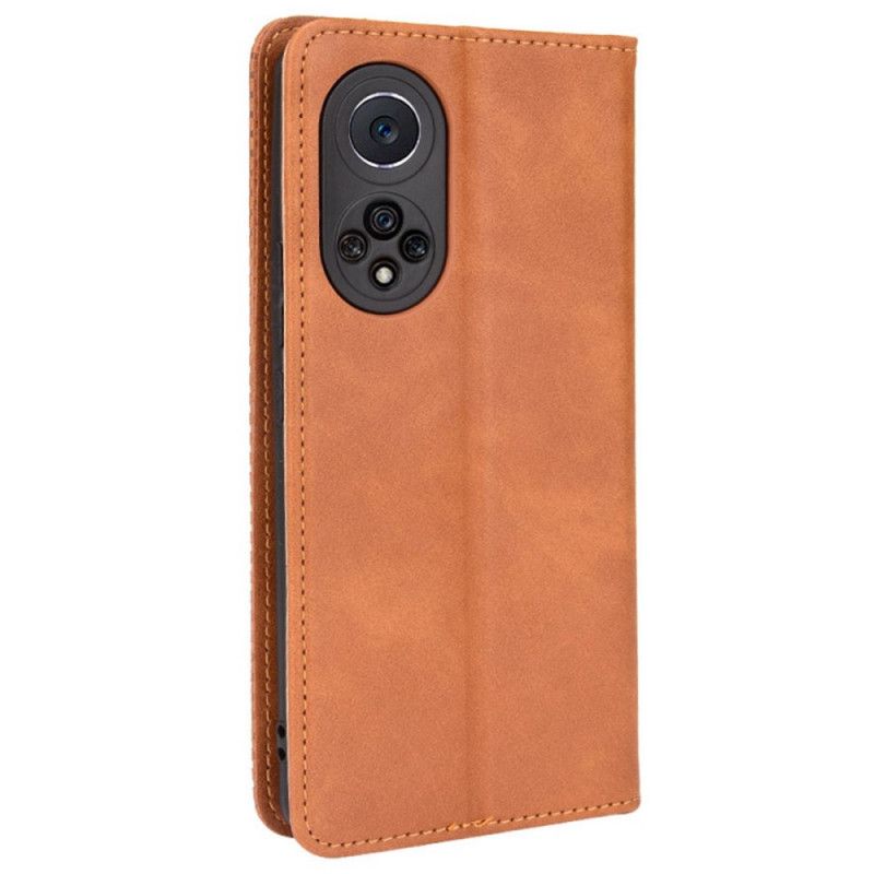 Læder Cover Huawei Nova 9 Pro / Honor 50 Pro Telefon Etui Stiliseret Vintage Lædereffekt