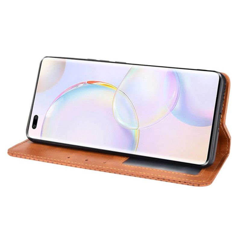 Læder Cover Huawei Nova 9 Pro / Honor 50 Pro Telefon Etui Stiliseret Vintage Lædereffekt