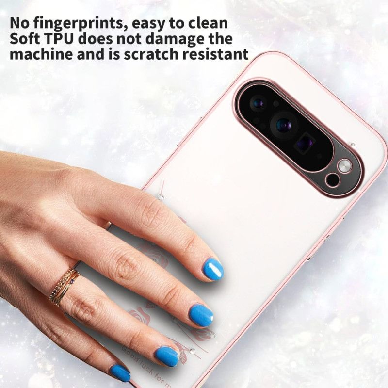 Cover Google Pixel 10 Pro Xl Blomsterdekoration Og Rhinsten