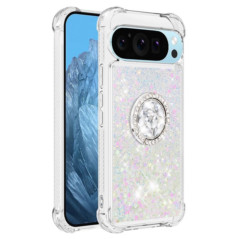 Cover Google Pixel 10 Pro Xl Telefon Etui Glitter Med Ringholder