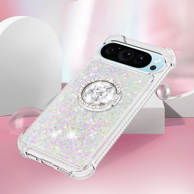 Cover Google Pixel 10 Pro Xl Telefon Etui Glitter Med Ringholder