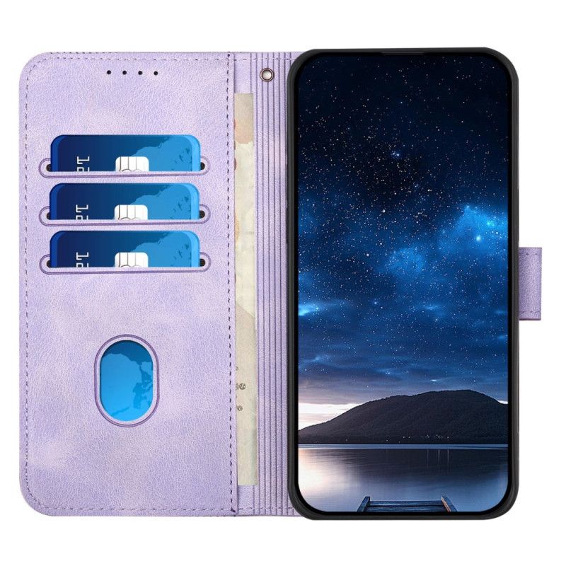 Flip Cover Google Pixel 10 Pro Xl Geometrisk Og Sommerfugledesign