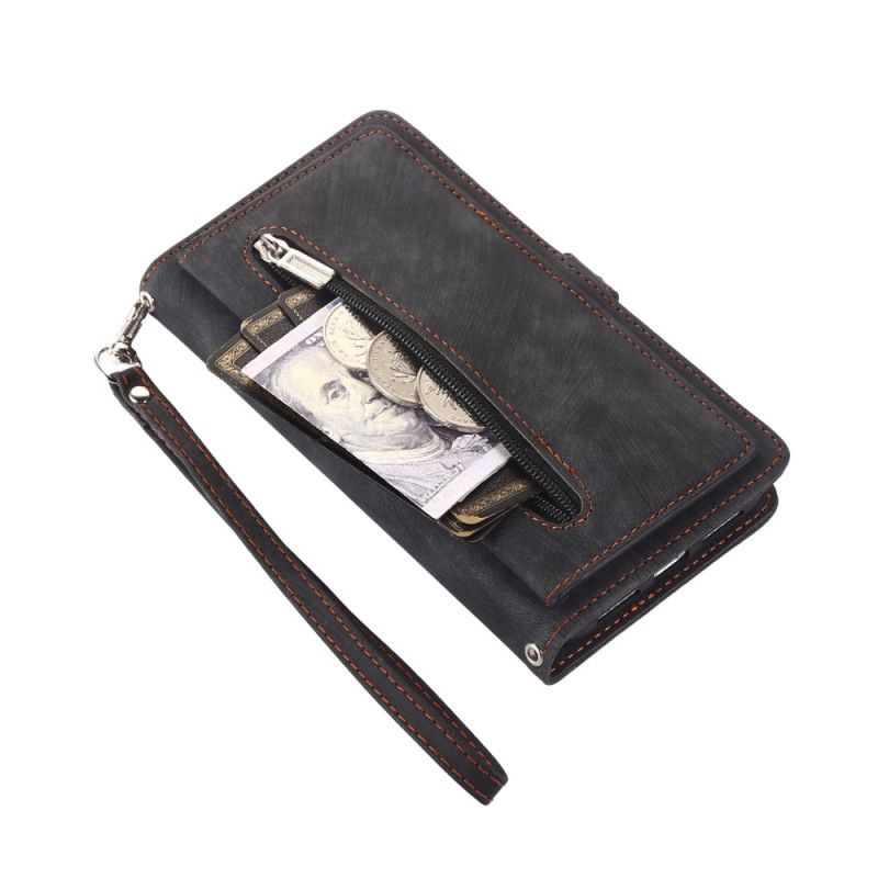 Flip Cover Til Google Pixel 10 Pro Xl Pung Med Ruskindseffekt