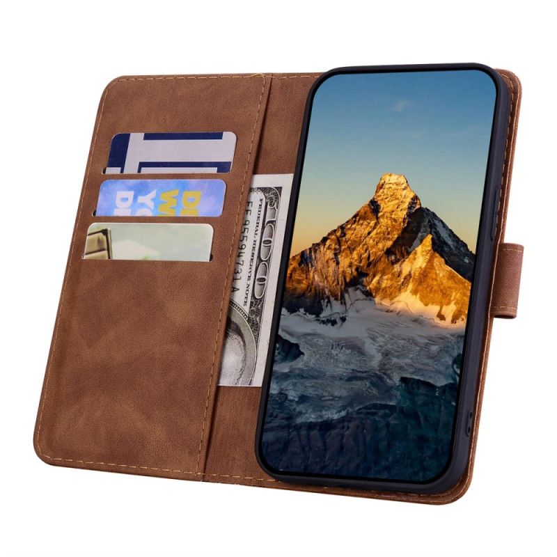 Læder Cover Google Pixel 10 Pro Xl Telefon Etui Blomstermandala-print