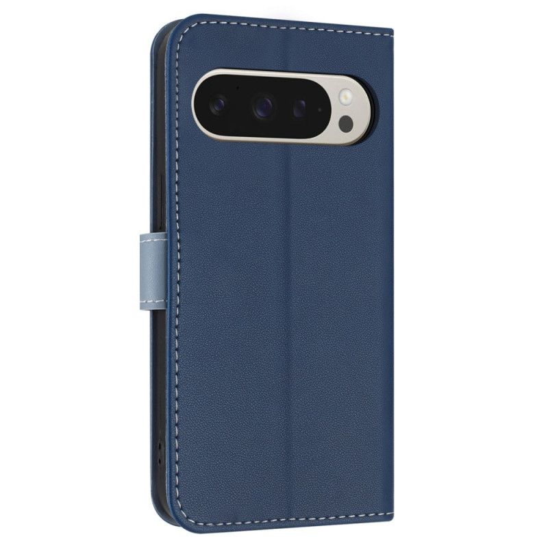 Læder Cover Google Pixel 10 Pro Xl Telefon Etui Butterfly Med Snor