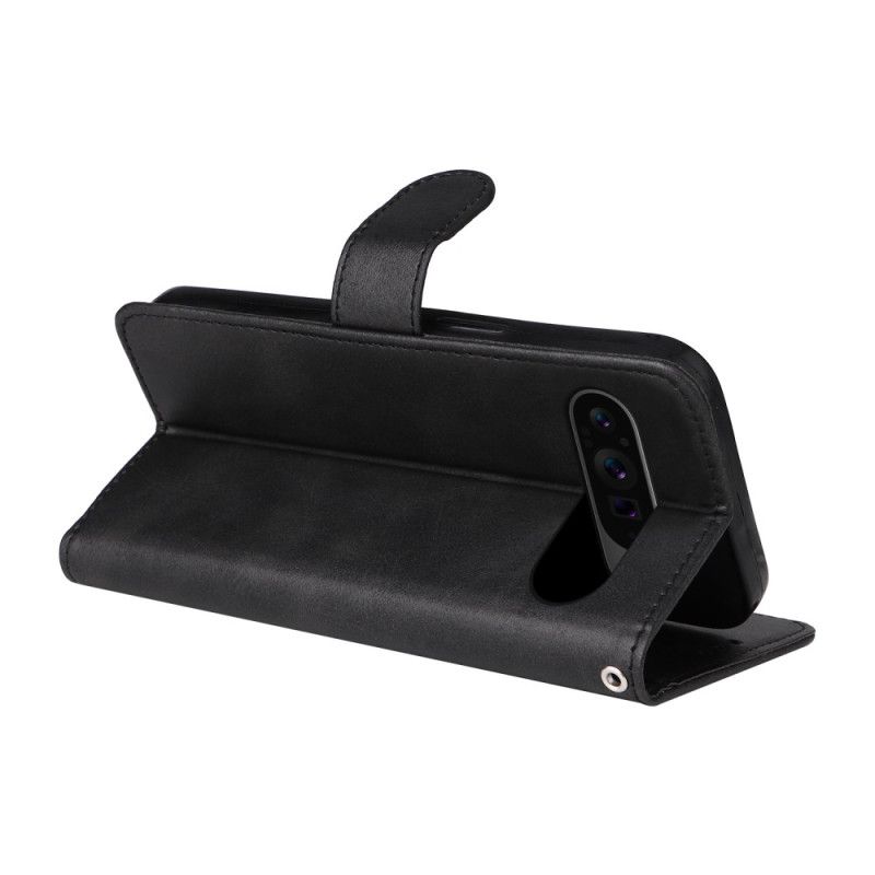 Læder Cover Google Pixel 10 Pro Xl Telefon Etui Ensfarvet Kunstlæder