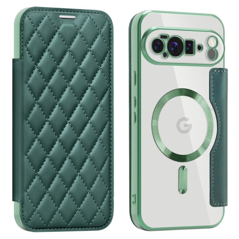 Læder Cover Google Pixel 10 Pro Xl Telefon Etui Magsafe-kompatibel Quiltet