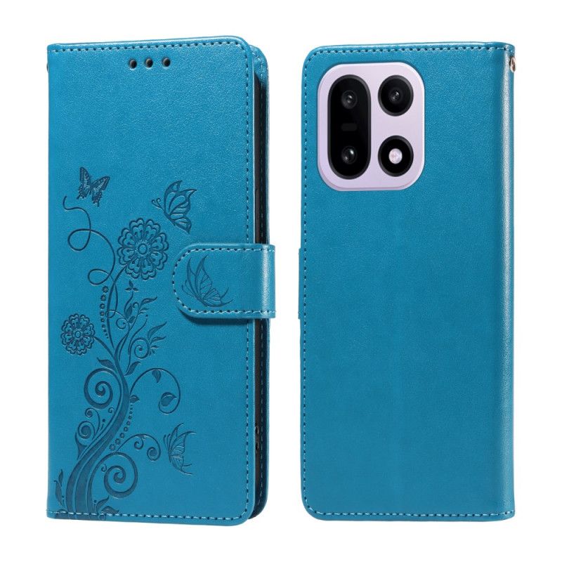 Flip Cover Oneplus 15 Blomstersommerfugl
