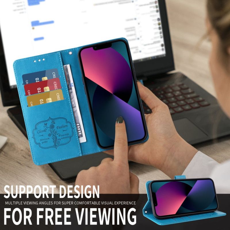 Flip Cover Oneplus 15 Blomstersommerfugl