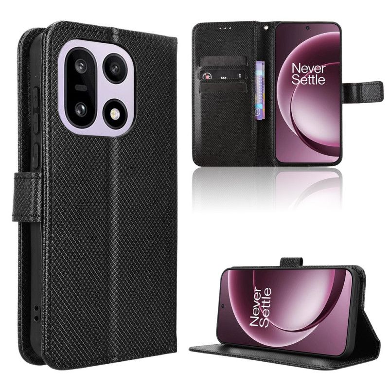 Flip Cover Oneplus 15 Diamanttekstur