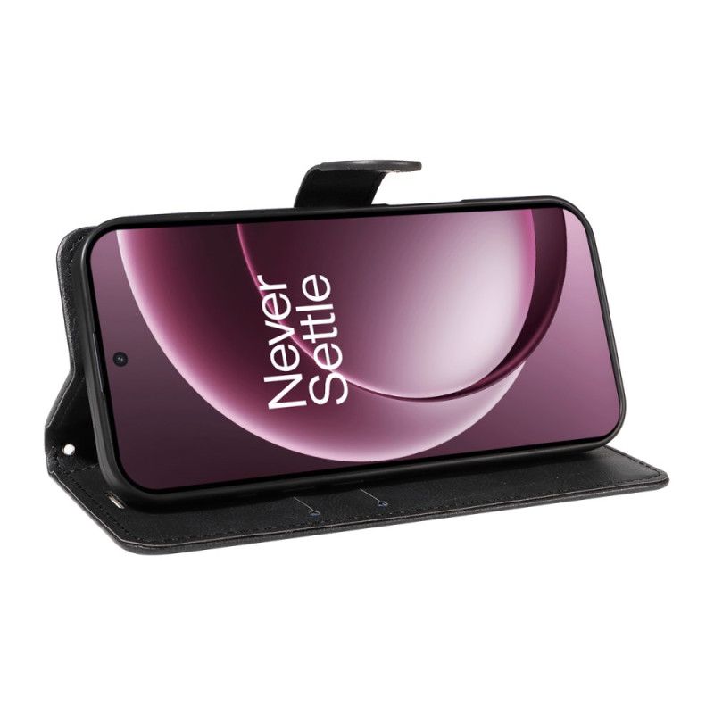 Flip Cover Oneplus 15 Ensfarvet Kunstlæder