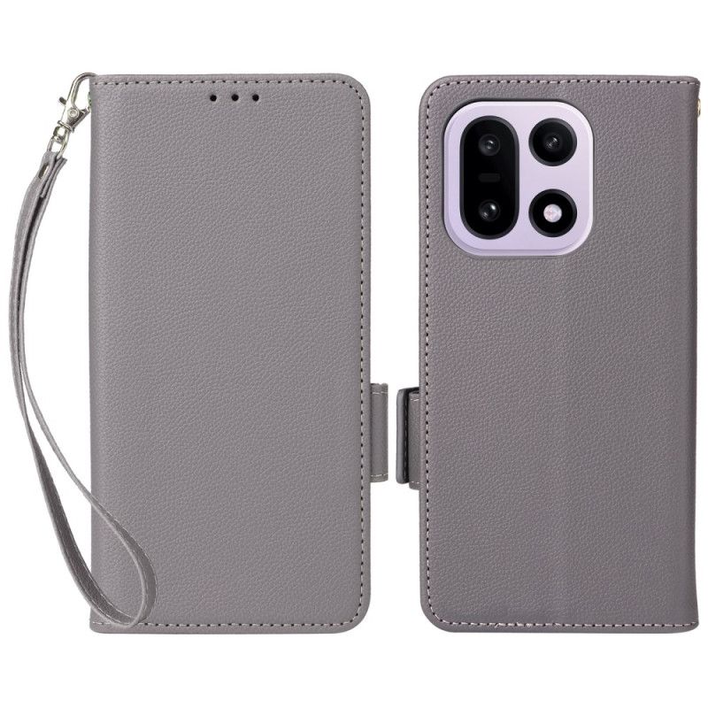 Flip Cover Oneplus 15 Kunstlæder Med Rem