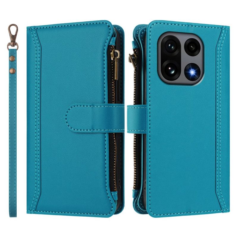 Flip Cover Oneplus 15 Pung Med 9 Kortpladser Og Rem