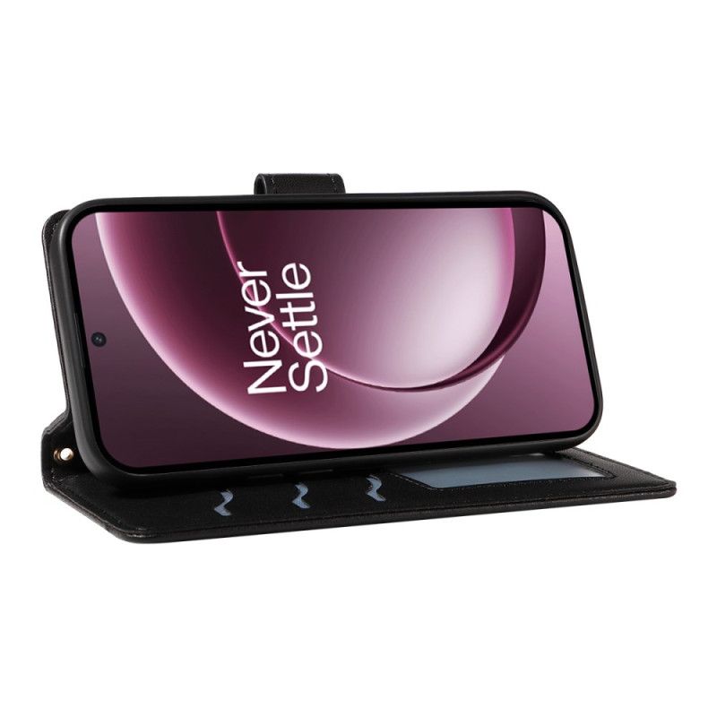 Flip Cover Oneplus 15 Quiltet Med Skulderrem Og Rem