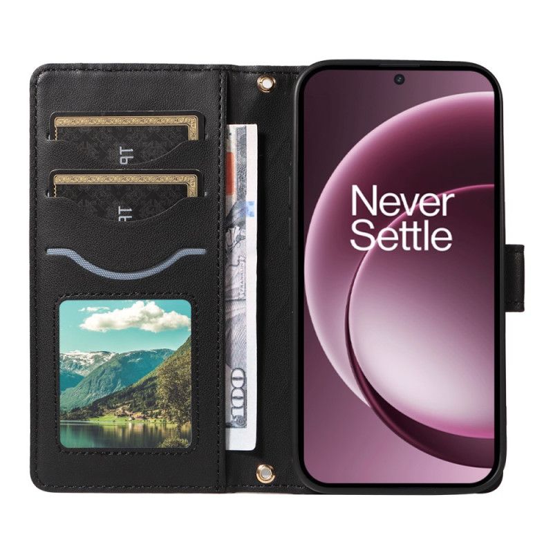 Flip Cover Oneplus 15 Quiltet Med Skulderrem Og Rem