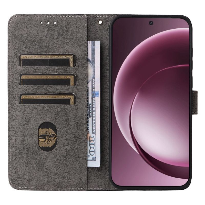 Flip Cover Oneplus 15 Ruskindseffekt Med Rem