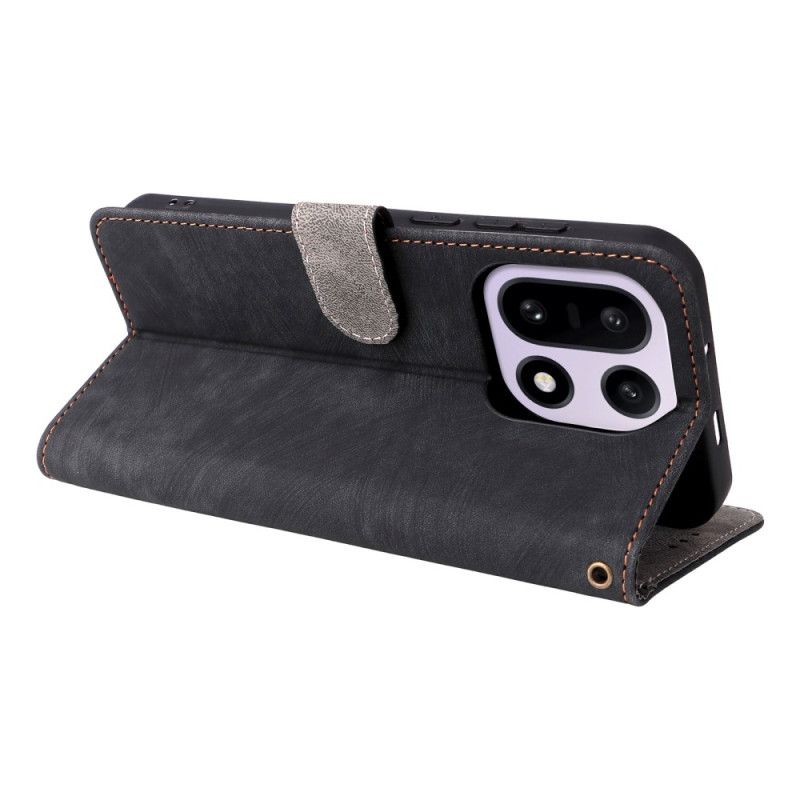 Flip Cover Oneplus 15 Ruskindseffekt Med Rem