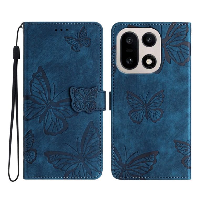 Flip Cover Oneplus 15 Ruskindseffekt Med Sommerfugle