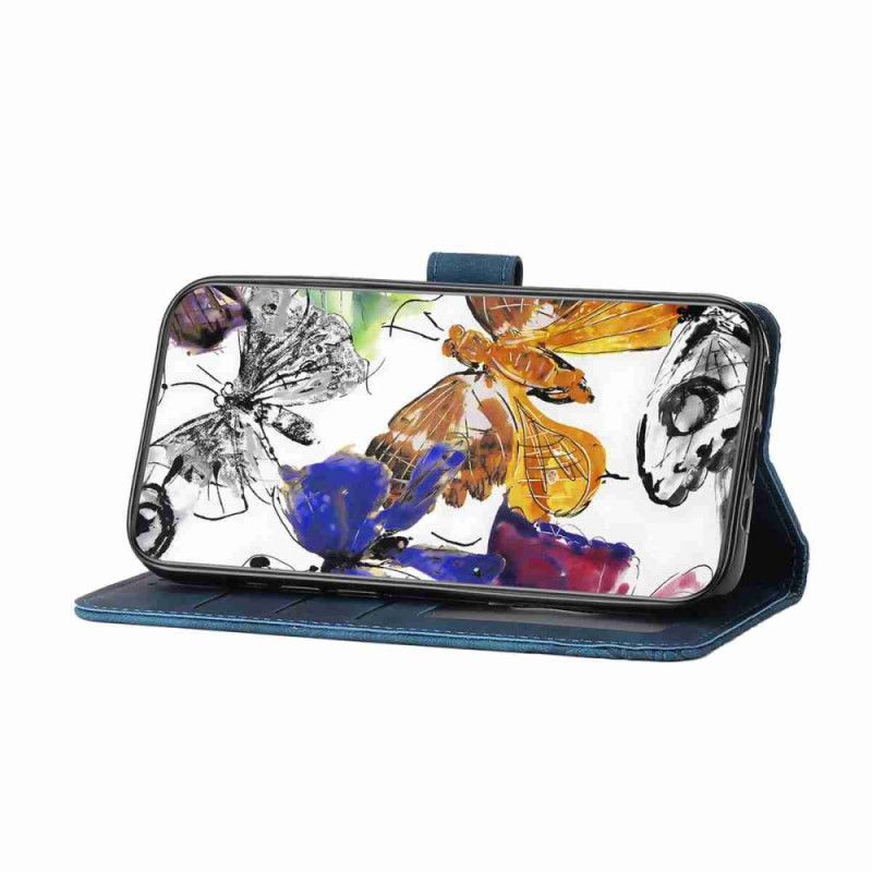 Flip Cover Oneplus 15 Ruskindseffekt Med Sommerfugle