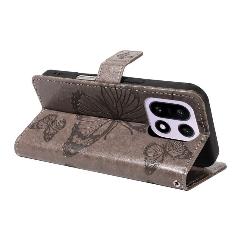 Læder Cover Oneplus 15 Kæmpesommerfugle