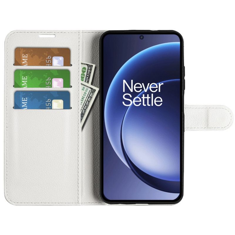Læder Cover Oneplus 15 Telefon Etui Litchi I Kunstlæder