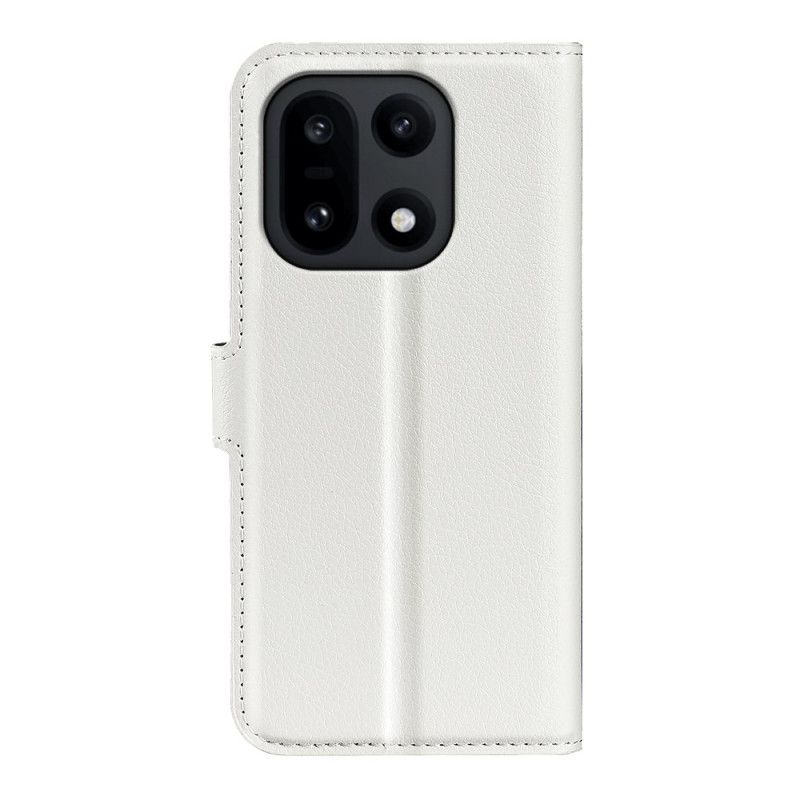 Læder Cover Oneplus 15 Telefon Etui Litchi I Kunstlæder