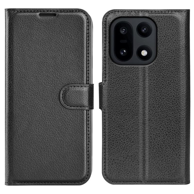 Læder Cover Oneplus 15 Telefon Etui Litchi-kunstlæder