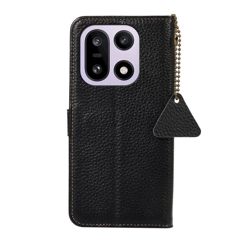 Læder Cover Oneplus 15 Telefon Etui Læder Med Rfid-beskyttelse