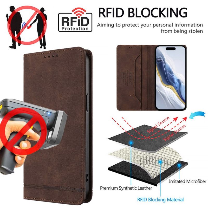 Læder Cover Oneplus 15 Telefon Etui Premium Rfid-design