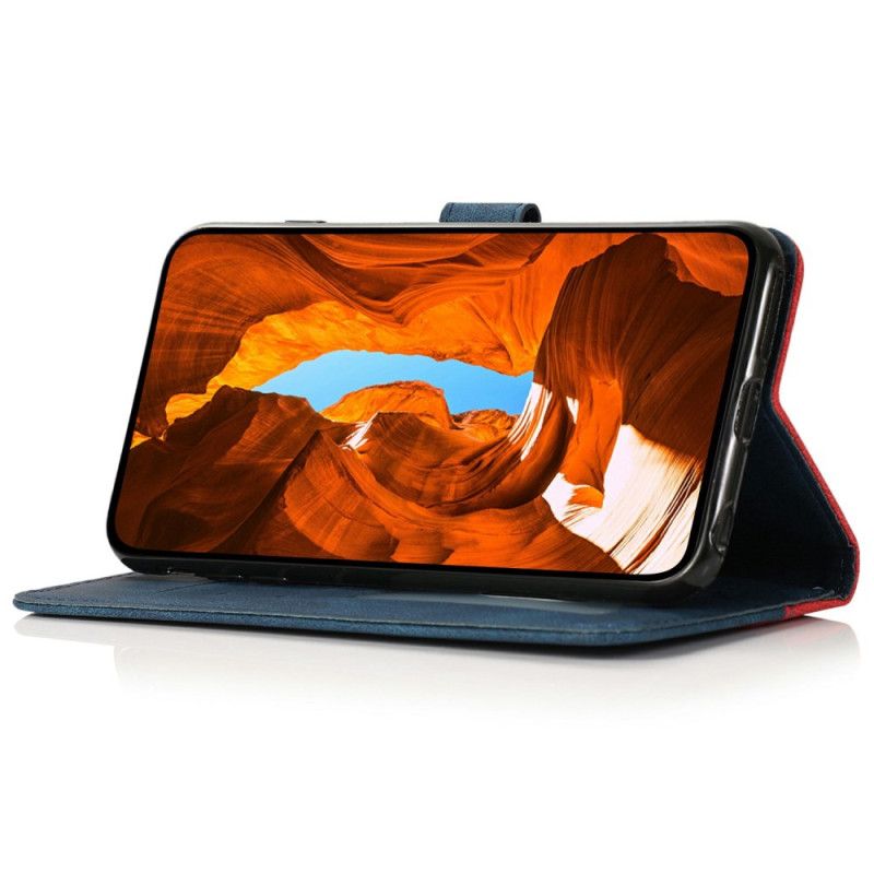 Læder Cover Oneplus 15 Telefon Etui Tofarvet Design