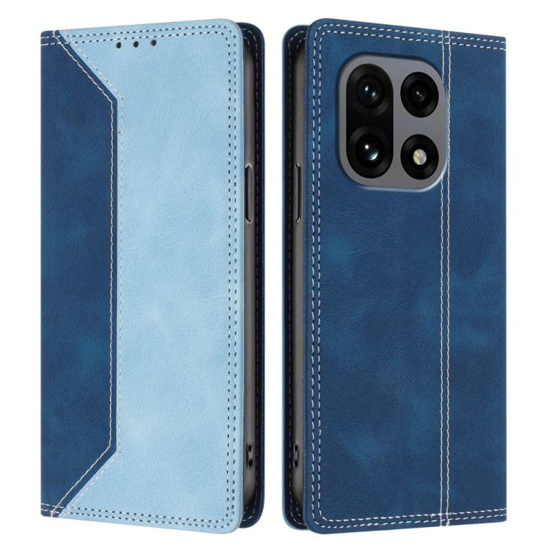 Læder Cover Oneplus 15 Telefon Etui Tofarvet Rfid-beskyttelse