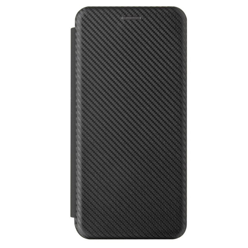 Læder Cover Samsung Galaxy A02s Sort Kulfiber