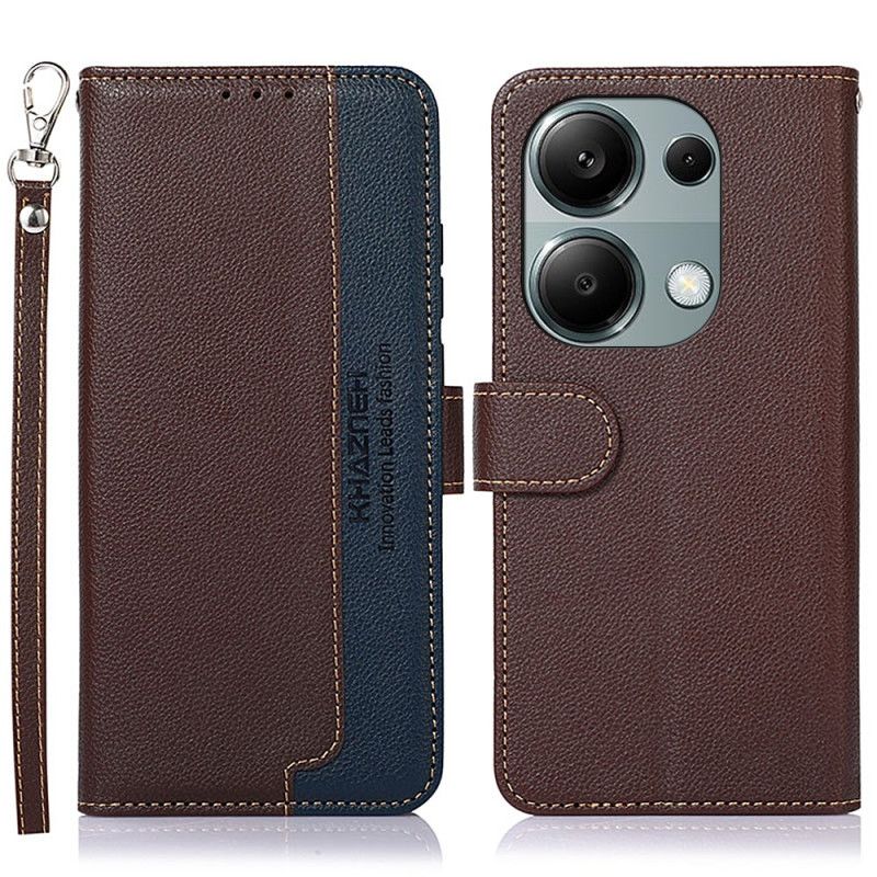 Flip Cover Xiaomi Redmi Note 13 Pro 4g Tofarvet Rfid-blokering