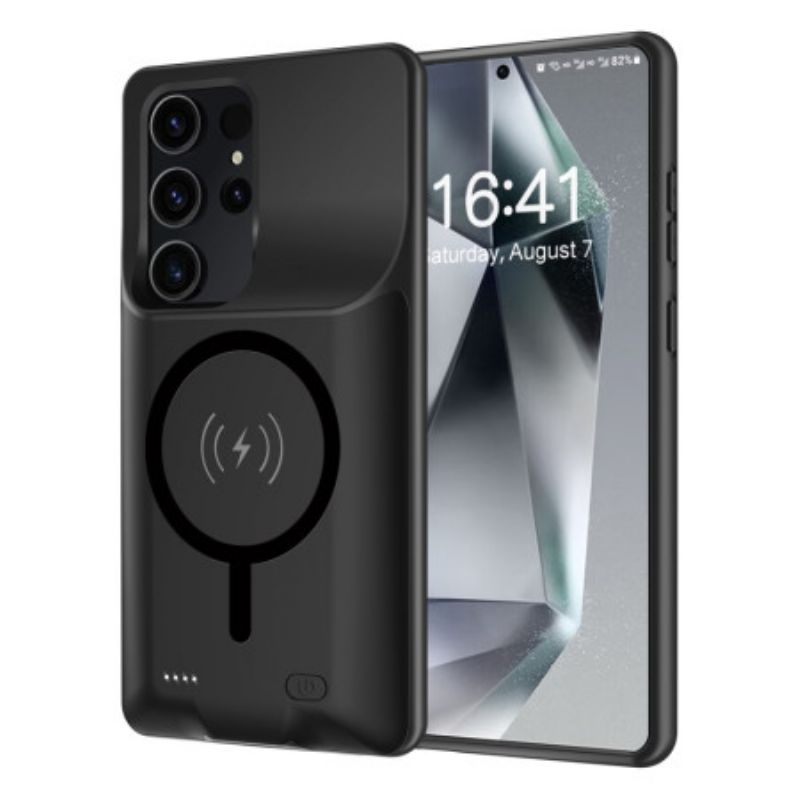 10000mah Battericover Til Samsung Galaxy S25 Ultra Ekstern Oplader Med Magnetisk Fastgørelse
