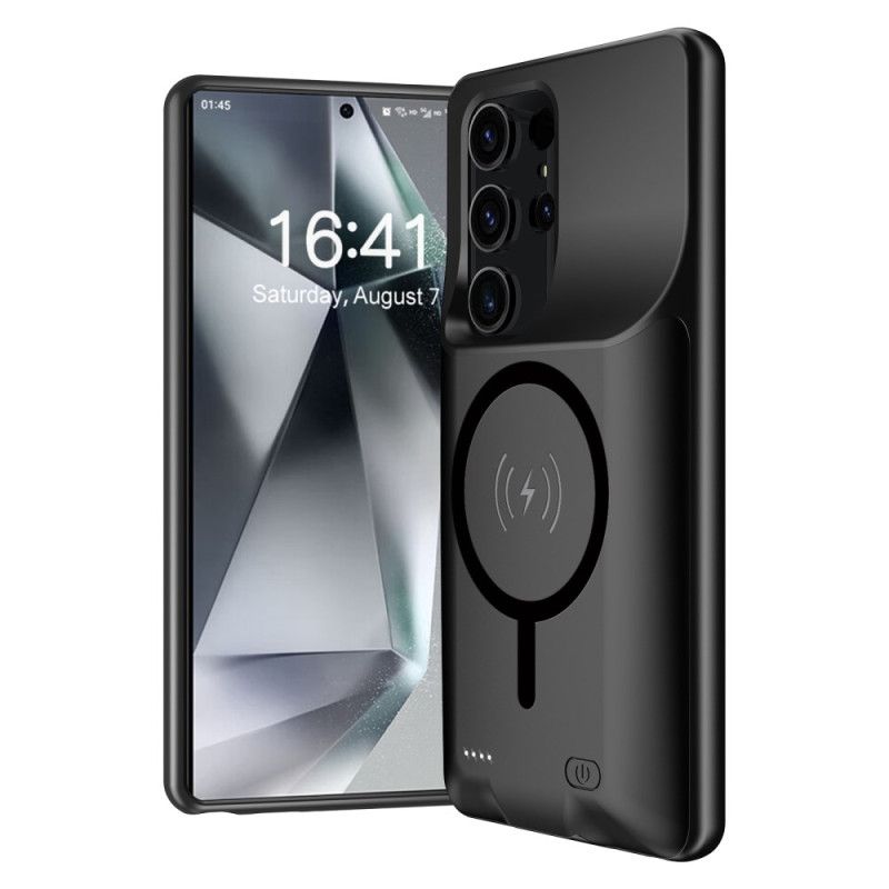 10000mah Battericover Til Samsung Galaxy S25 Ultra Ekstern Oplader Med Magnetisk Fastgørelse