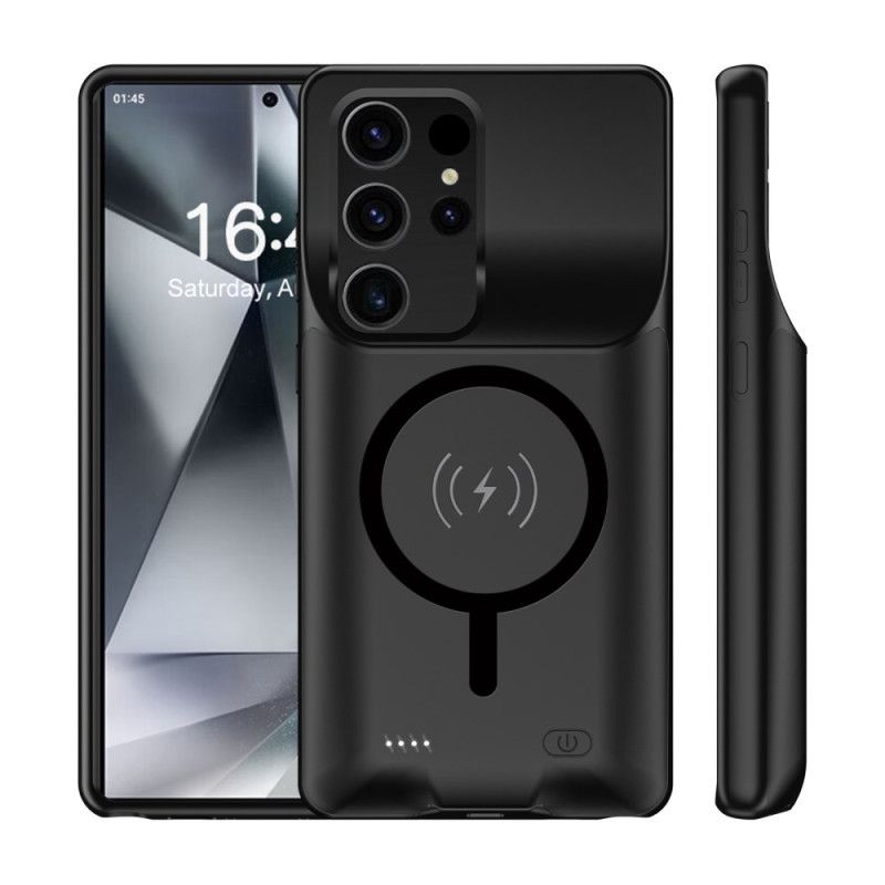10000mah Battericover Til Samsung Galaxy S25 Ultra Ekstern Oplader Med Magnetisk Fastgørelse